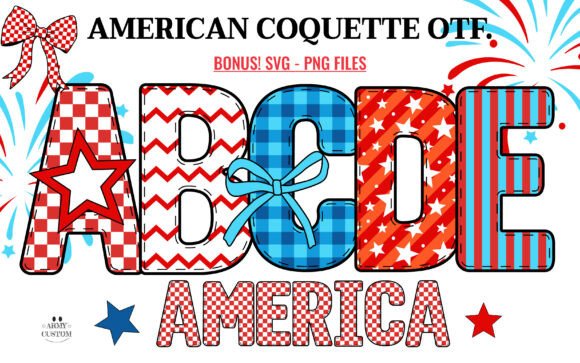 American Coquette: Embracing the Spirit of Patriotism Through Typography