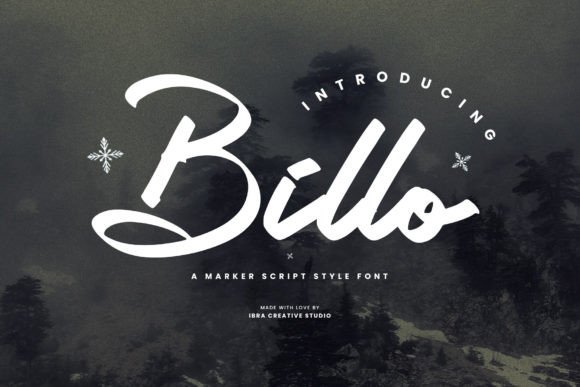 Billo: A Dynamic Marker Script Font for Creative Expression