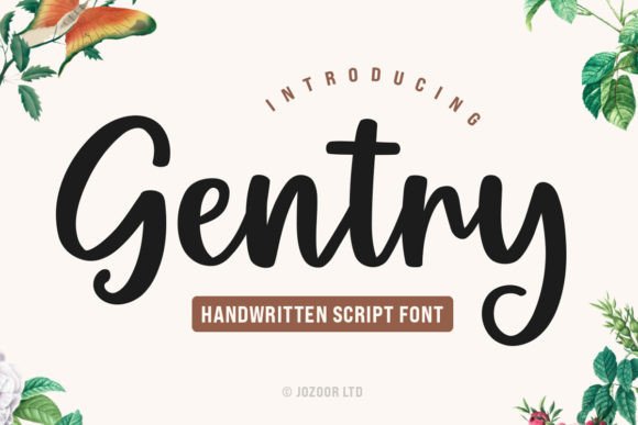 Gentry: A Stylish Handwritten Script Font