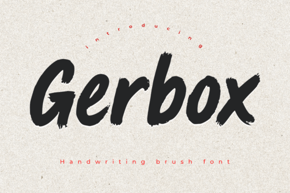 Gerbox: A Bold Brush Font for Modern Design