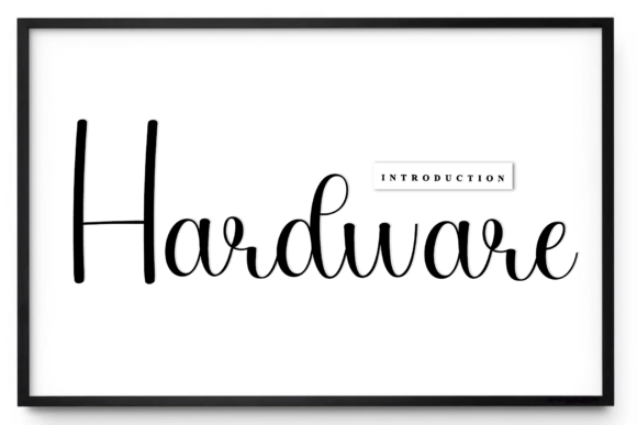 Hardware: A Timeless Handwritten Font for Creative Expression