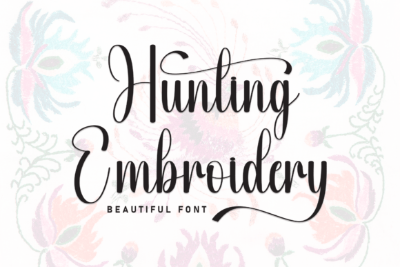 Hunting Embroidery: A Stylish Script Font