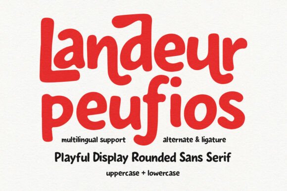 Landeur Peufios: A Joyful and Versatile Font for Creative Projects