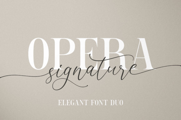 Opera Signature: A Refined Handwritten Font for Every Project