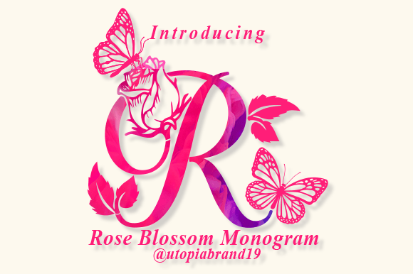 Rose Blossom Monogram