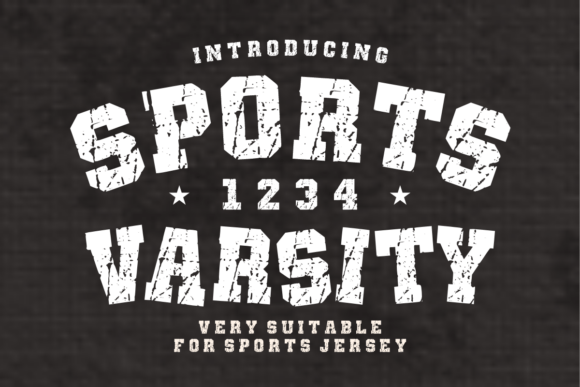Sports Varsity – Bold Distressed Collegiate Athletic Font