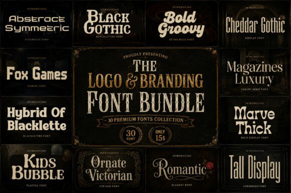 The Logo Branding: A Premium Font Bundle for Creative Professionals