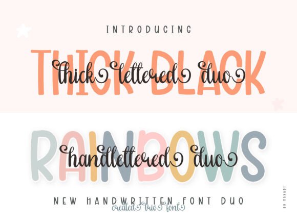 Thick Lettered Duo: A Stylish and Versatile Font for Every Project