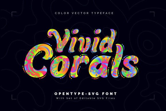 Vivid Corals: A Colorful Creative Font Set