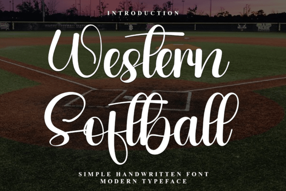 Western Softball: A Festive Typeface for Holiday Magic